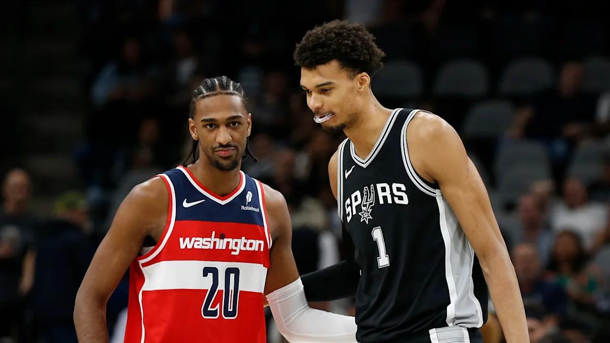 奇才榜眼萨尔用75场砍下1000分100三分100帽，仅次于文班切特