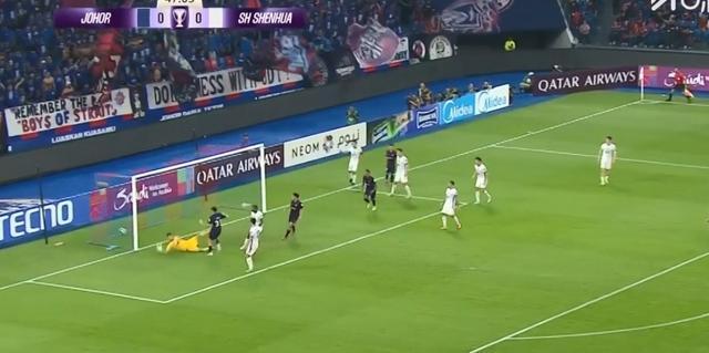 申花连续两个赛季在亚冠输给柔佛，共丢6球、仅打进1球